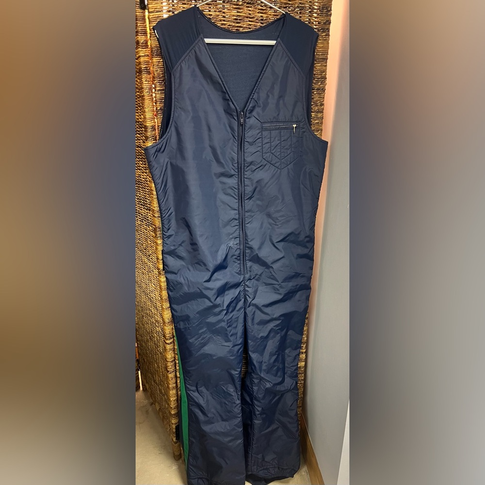 Robbe-Vintage (1980’s) Skiwear,Blue w/Green‎ stripe on side of leg,Size:XLarge